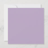 Lavender Wedding Speichern Sie die Date-Vorlagen Einladung (Rückseite)