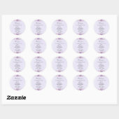 Lavender Wedding Stickers - florale Vinyl Decals (Blatt)