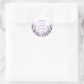 Lavender Wedding Umschlag Aufkleber Eleganter Stic (Tasche)