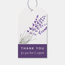 Lavender Wedding Vielen Dank, dass Sie Tags Geschenkanhänger