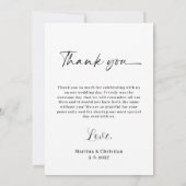 Lavender Wedding Vielen Dank Foto Karte (Rückseite)