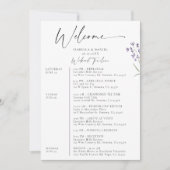 Lavender Wedding Weekend 3 Tage Programm (Vorderseite)