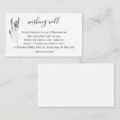 Lavender Wedding wünscht sich gut Begleitkarte (Vorne/Hinten)