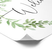 Lavender Welcome Sign - Hochzeit oder Dusche Poster (Ecke)