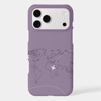 Lavender-Weltkarte iPhone 11 Pro Hülle