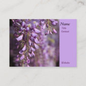Lavender Whispers: Wisteria's Gentle Floral Dance Visitenkarte (Vorderseite)