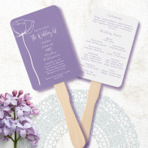 Lavender White Bold Minimal Modernes Floral Progra
