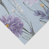 Lavender White Daisy Boho Wildblume Decoupage Seidenpapier (Detail)