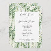 Lavender White Delphinium Flowers Bridal Shower Einladung (Vorne/Hinten)
