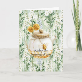 Lavender White Delphinium Flowers Bridal Shower Karte