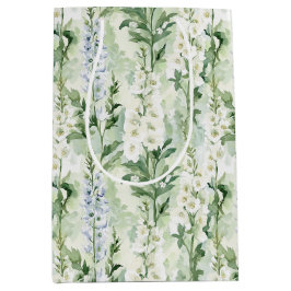 Lavender White Delphinium Flowers Bridal Shower Mittlere Geschenktüte