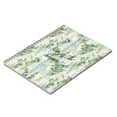 Lavender White Delphinium Flowers   Notizblock (Linke Seite)