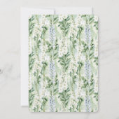 Lavender White Delphinium Flowers Wedding Einladung (Rückseite)