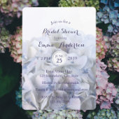 ©Lavender White Hydrangea Bridal Dusche Einladung