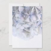 ©Lavender White Hydrangea Wedding Einladung (Rückseite)
