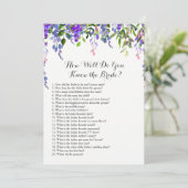 Lavender Wie gut kennen Sie die Braut? (Stehend Vorderseite)