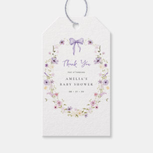 Lavender Wildblume Baby Dusche Gefallen Beutel Ges Geschenkanhänger