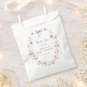 Lavender Wildblume Babydusche Papier Vorspeise Tas Geschenktütchen (Ausgeschnitten)