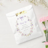 Lavender Wildblume Babydusche Papier Vorspeise Tas Geschenktütchen (Versiegelt)