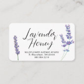 Lavender Wildblume Bio Honey Apiary Hive Mitteilungskarte (Vorderseite)