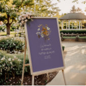 Lavender Wildblume Boho Wedding Willkommen Poster