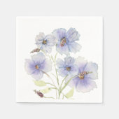 Lavender Wildblume Party Napkins Serviette (Vorderseite)