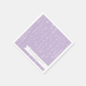 Lavender Wildflower Baby Shower | Floral Pattern  Serviette (Ecke)
