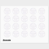 Lavender Wildflower Baby Shower Thank You Stickers (Blatt)