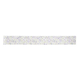 Lavender Wildflower Floral Pattern Ribbon Satinband