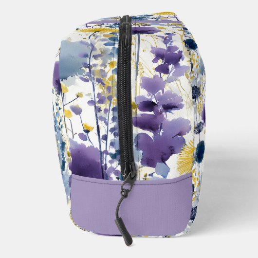 Lavender Wildflowers Floral Personalized  Waschbeutel (Rechts)