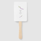 Lavender Willkommenssehen im Freien Fächer (Rückseite)