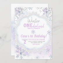 Lavender Winter Onederland 1. Geburtstag