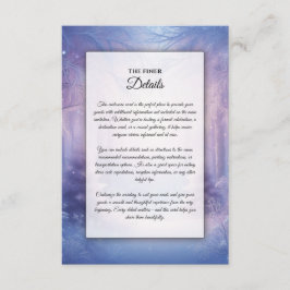 Lavender Winter Snowfall Serenade Begleitkarte