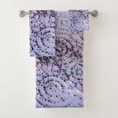 Lavender Wirbel Confetti Badhandtuch Set (Insitu)