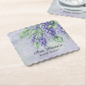 Lavender Wisteria Blume Marbella Brautparty Untersetzer (angewinkelt)