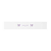 Lavender Wisteria Ribbon – Japanese-Inspired Einladungsbanderole (Flach)