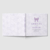 Lavender Wisteria Ribbon – Japanese-Inspired Gästebuch (Voll)