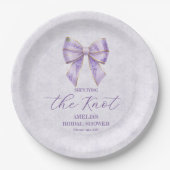 Lavender Wisteria Ribbon – Japanese-Inspired Pappteller (Vorderseite)
