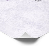 Lavender Wisteria Ribbon – Japanese-Inspired Poster (Ecke)