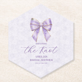 Lavender Wisteria Ribbon – Japanese-Inspired Untersetzer