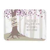 Lavender Woodland Speichern Sie das Datum Magnet (Horizontal)