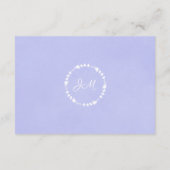 Lavender Wreath Hochzeitskarten Begleitkarte (Rückseite)