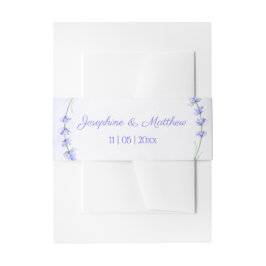 Lavender Wreath Personalisiert Wedding Einladungsbanderole