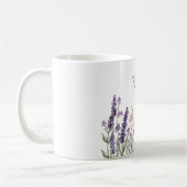 Lavender Yellow Flowers Butterfly Kaffeetasse (Links)