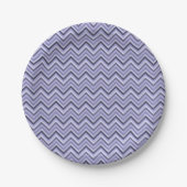 Lavender Zig Zags Pappteller (Vorderseite)