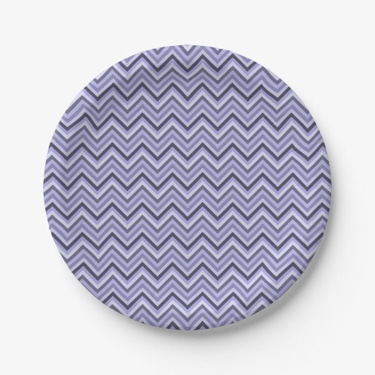Lavender Zig Zags Pappteller (Vorderseite)