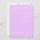 Lavender Zigzag Bridal Dusche Einladungen (Rückseite)