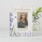 Lavenderbeerfeier zum Lobesen der Erinnerung Dankeskarte (Stehend Vorderseite)