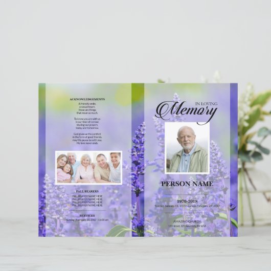 Lavenderbeervorlage (Stehend Vorderseite)