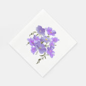 Lavenderfarbene Hübsche BlumenBouquet Serviette (Ecke)